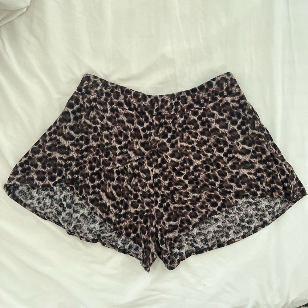 Free People Leopard Print Women's Shorts